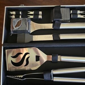 Cuisinart Stainless Steel BBQ Tool Set New 14 Piece